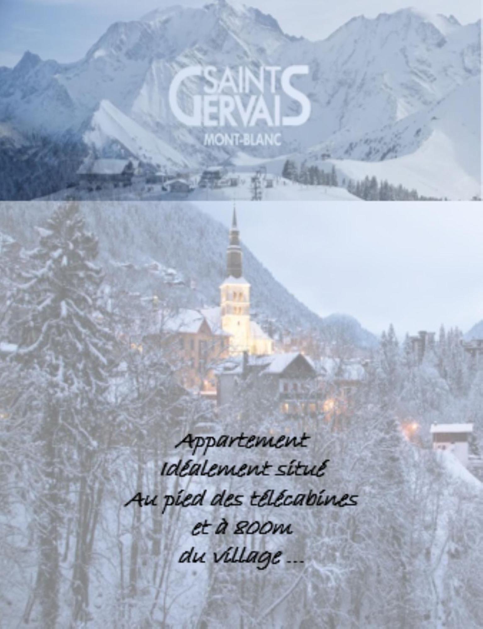 Appartement T2+Cabine Independante Au Depart Des Telecabines Saint-Gervais/Bettex/Mont D'Arbois エクステリア 写真