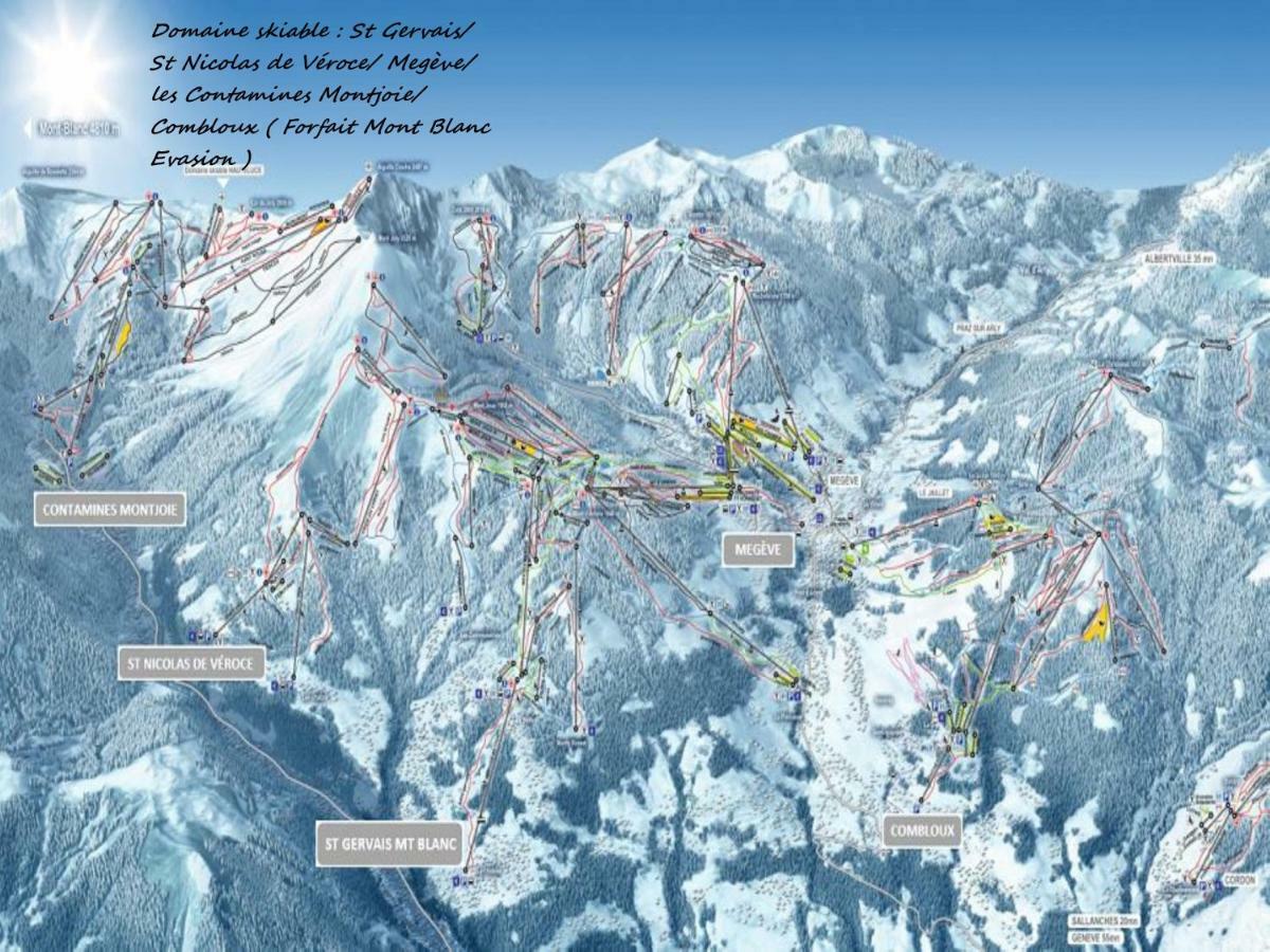 Appartement T2+Cabine Independante Au Depart Des Telecabines Saint-Gervais/Bettex/Mont D'Arbois エクステリア 写真