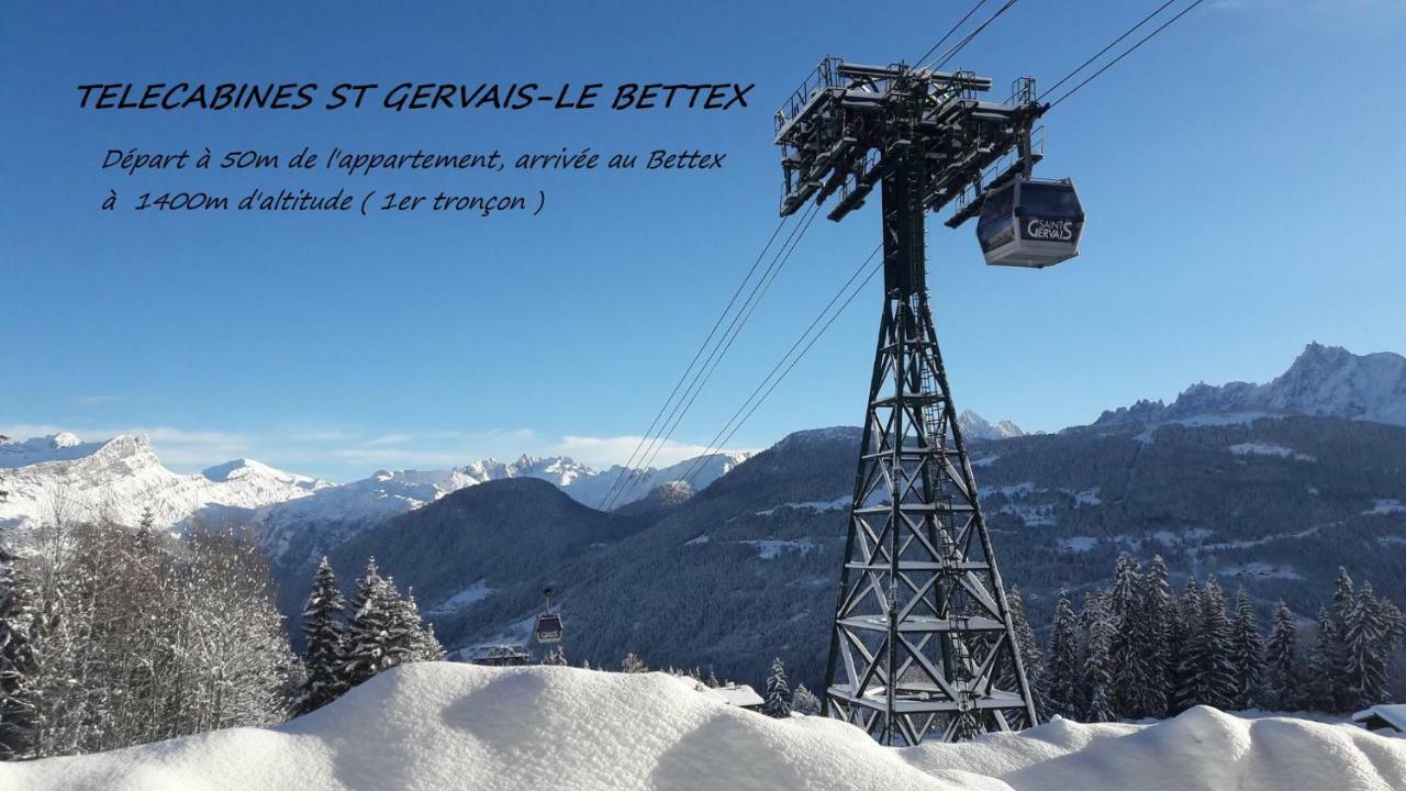 Appartement T2+Cabine Independante Au Depart Des Telecabines Saint-Gervais/Bettex/Mont D'Arbois エクステリア 写真